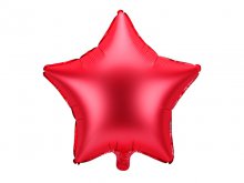 Folinis balionas "Žvaigždė", raudona (48cm)